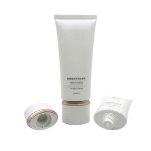 Customized 100ml PE Plastic Tubes Packaging High-End Squeeze Cleanser Tube