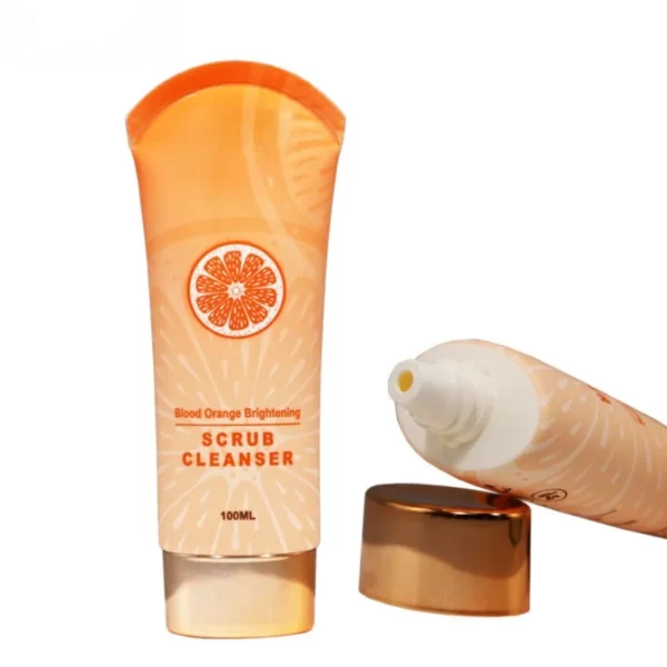 Fashionable 100ml Cosmetic Plastic Tube Premium Facial Cream Cleanser Packaging