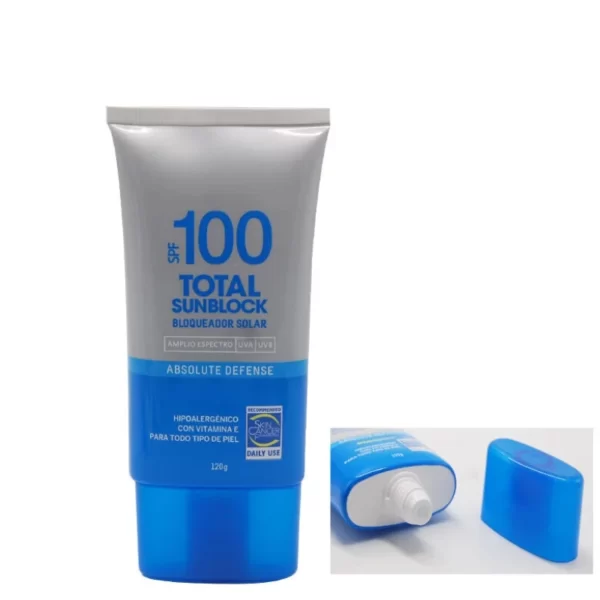 High-Quality 120ml Super Oval Squeeze Plastic Tube Sunscreen Cream Packaging