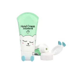 New Design Soft Plastic Hand Cream Tube with Unique Foot-Shaped Flip Top Cap