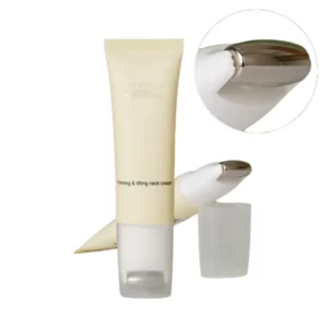 New Design 50ml Oval Plastic Cosmetic Massage Tube with Roller for Face Cream Foundation and Eye Care