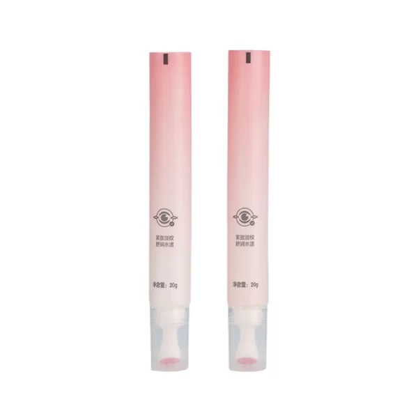 20ml Empty Plastic Skincare Packaging Tubes Squeeze Eye Cream Tubes with Massage Applicator